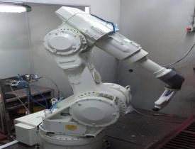 自動噴粉機器人系統(tǒng)工藝流程